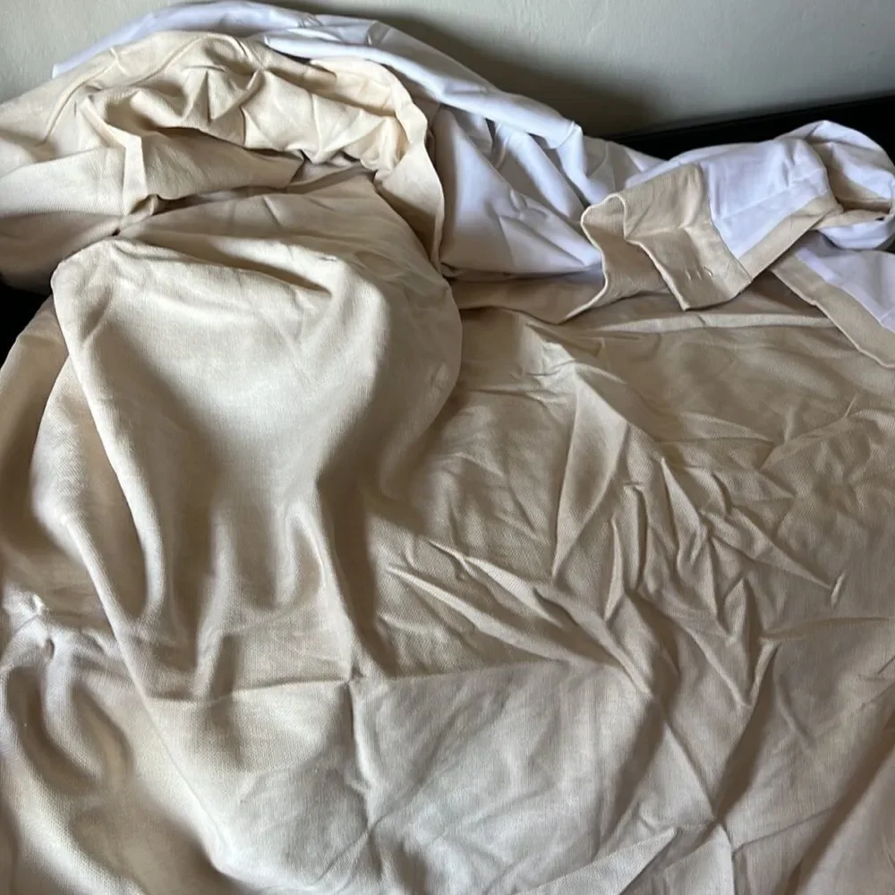 Pottery Barn Peyton Drapes Ivory